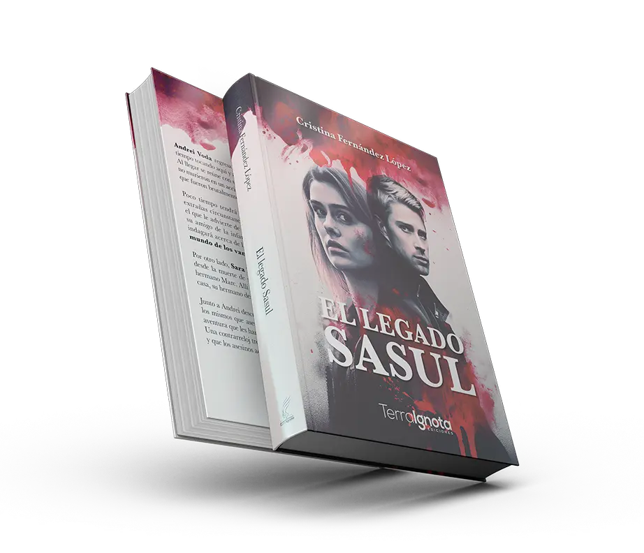 Portada y contraportada del libro El legado Sasul en bookcovertrailer.es