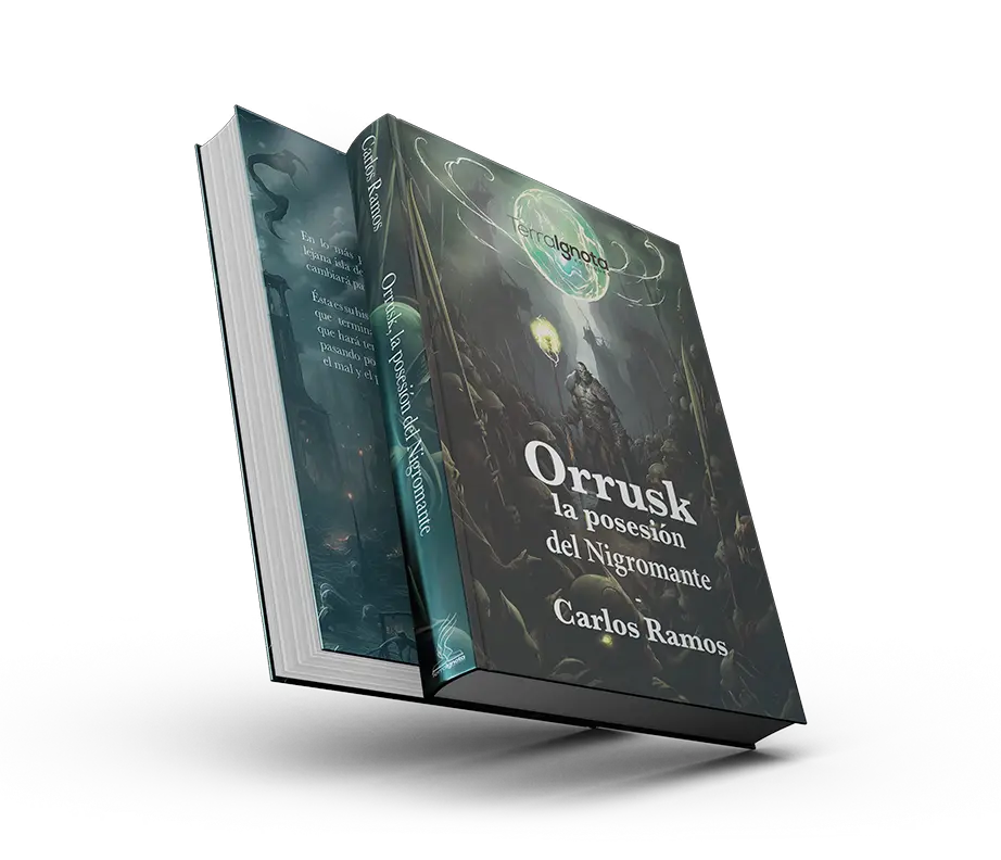 Portada y contraportada La posesión del Nigromante en bookcovertrailer.es